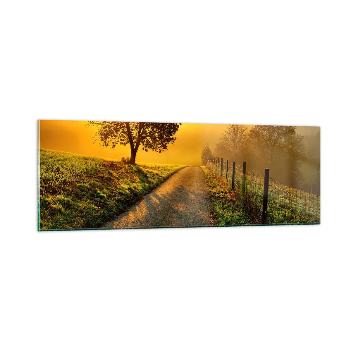 Tablou pe sticlă - O după-amiază de miel - 90x30 cm