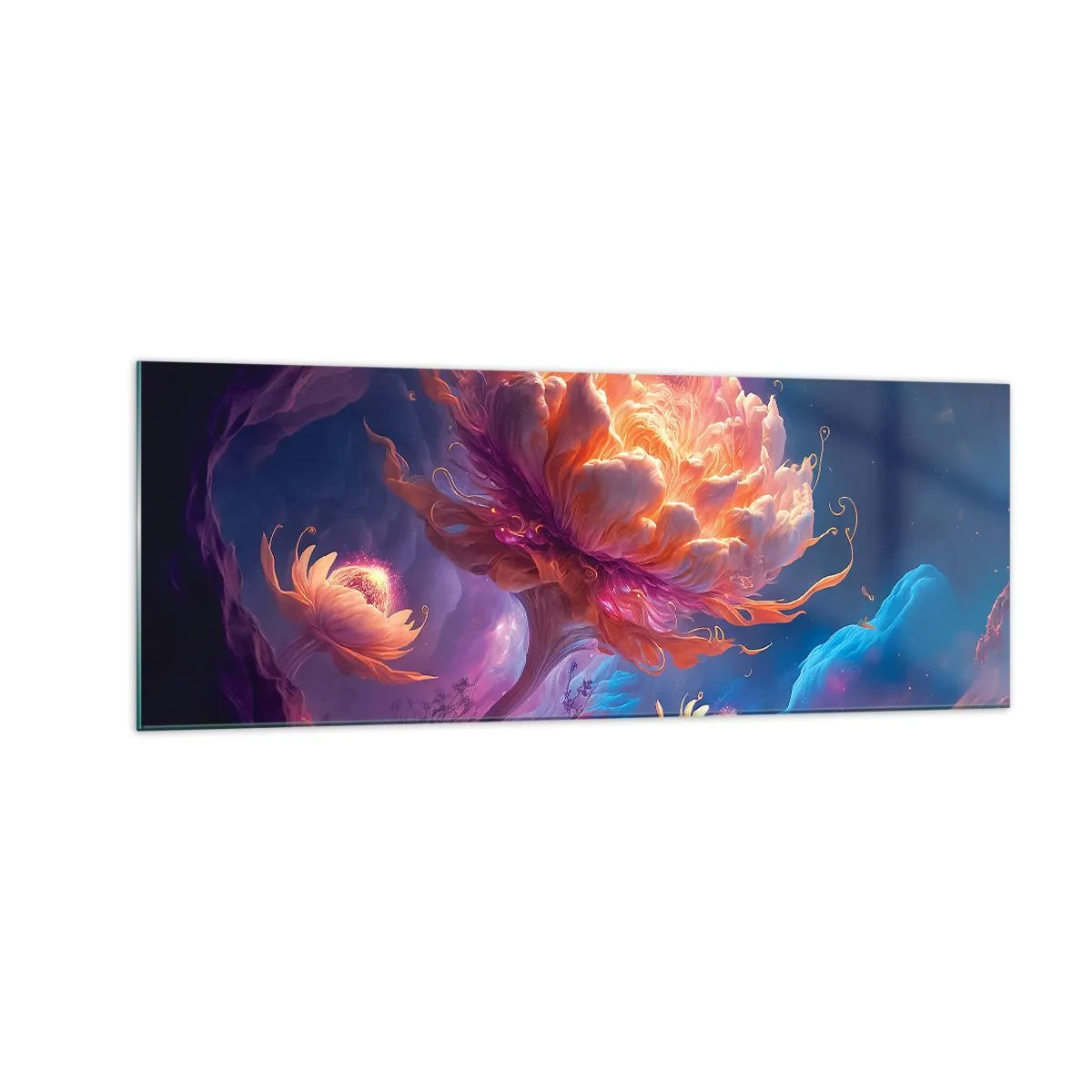 Tablou pe sticlă - O altă lume - 140x50 cm