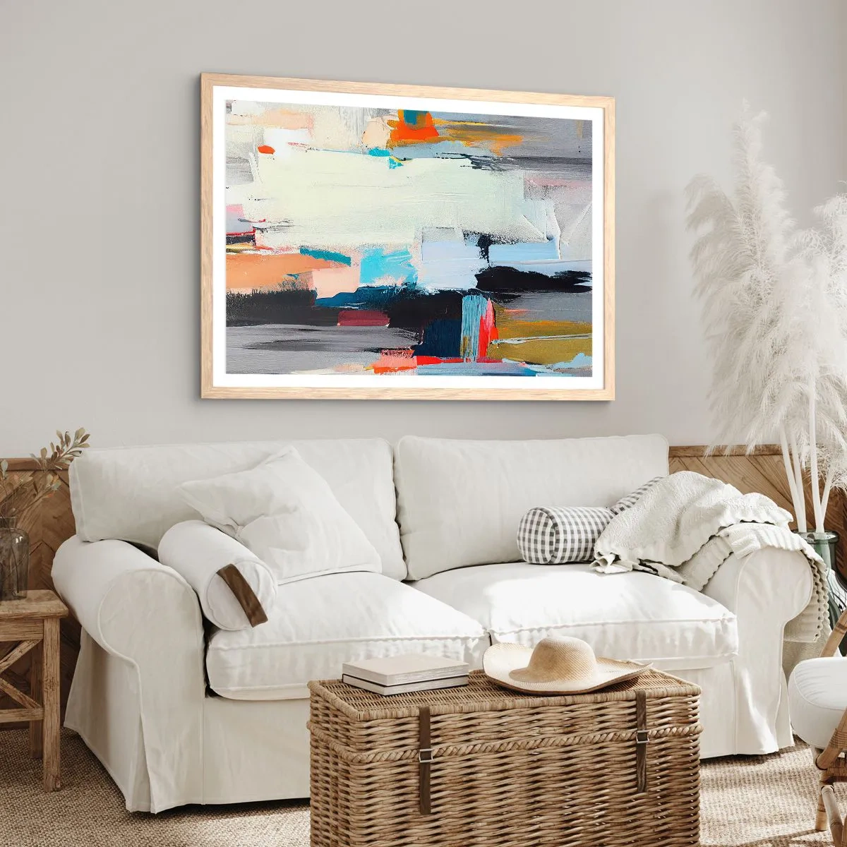 Poster în ramă de stejar deschis - Există o metodă? - 50x40 cm