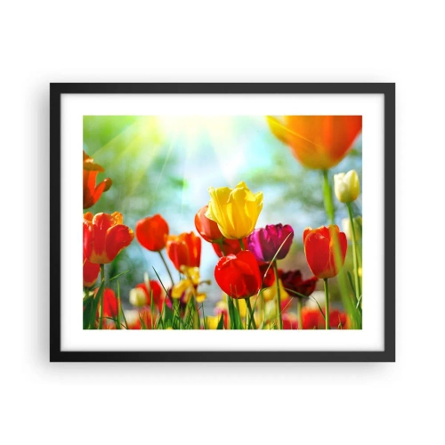 Poster în ramă neagră - Toate culorile soarelui - 50x40 cm