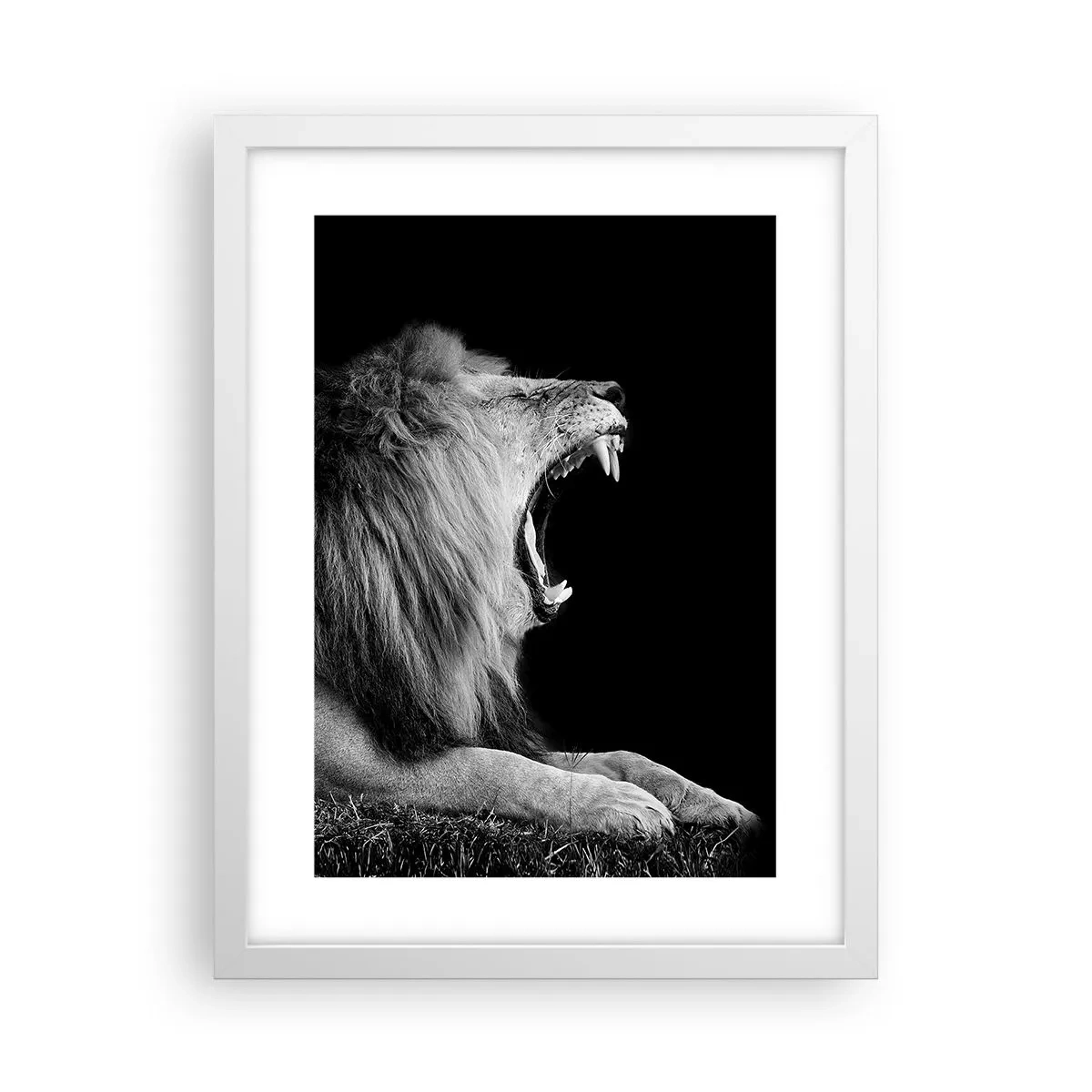 Poster în ramă albă - Fără nici o ezitare - 30x40 cm