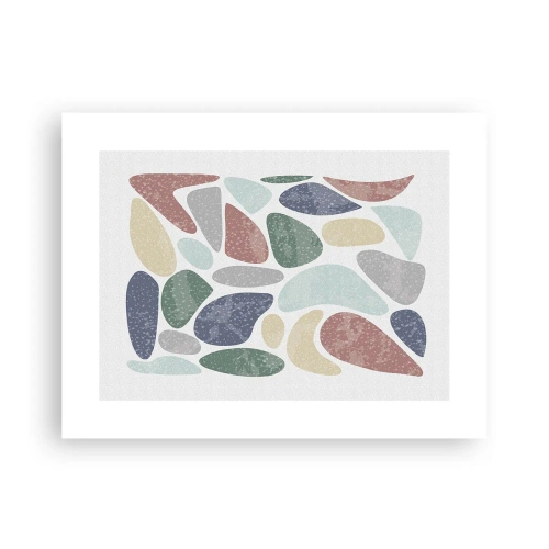 Poster - Un mozaic de culori pudrate - 40x30 cm