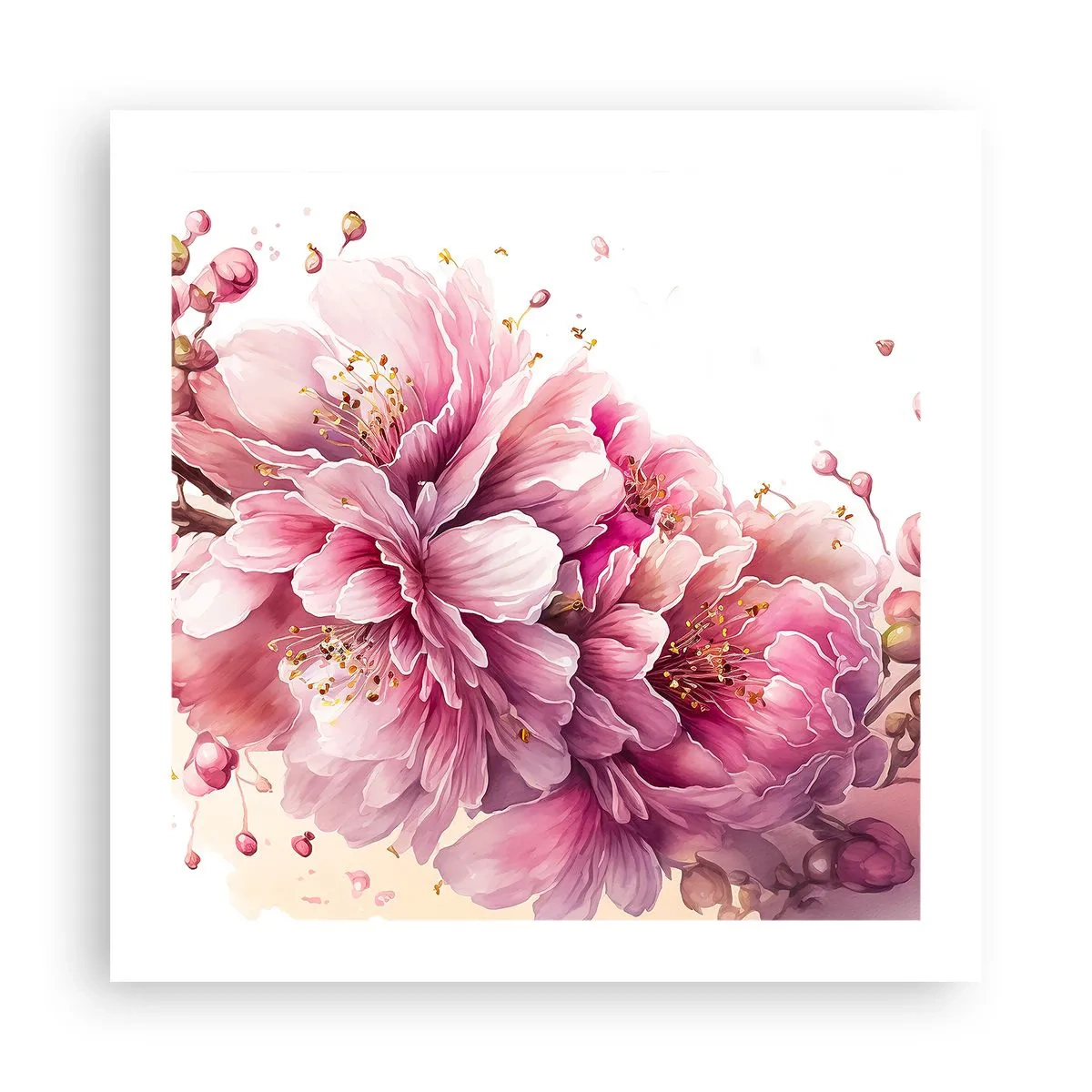 Poster - Flori de cireș - 50x50 cm