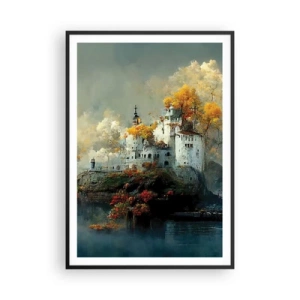 Poster în ramă neagră - Începutul unei povești romantice - 70x100 cm