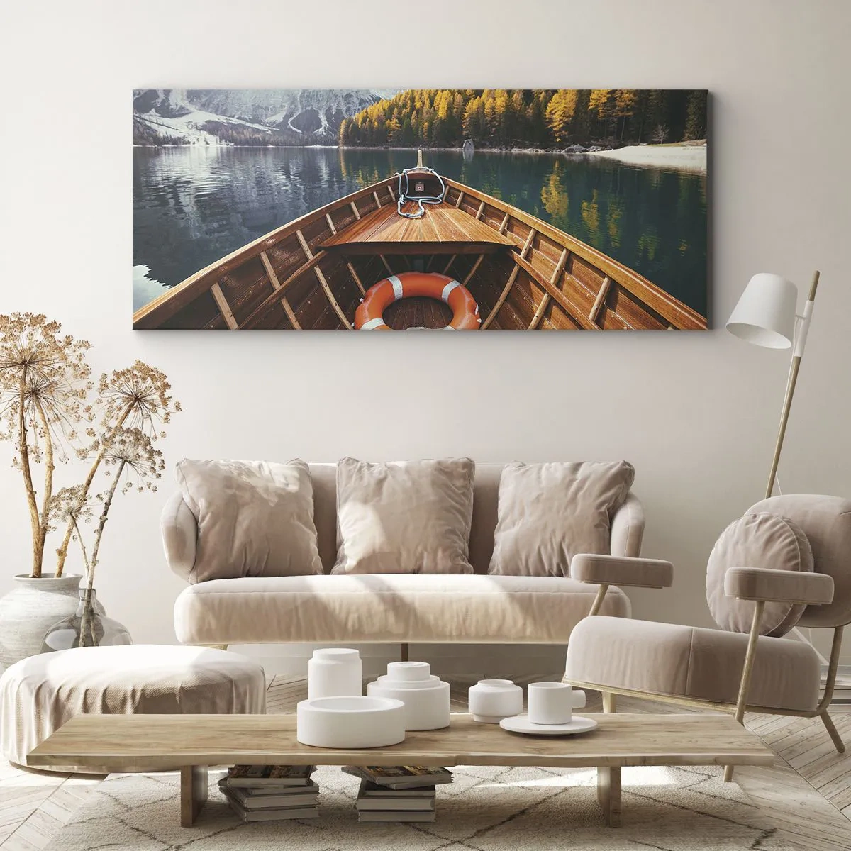 Tablou pe pânză - Excursie pe munte - 100x40 cm