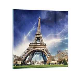 Tablou pe sticlă - Stăpânul furtunilor - 30x30 cm