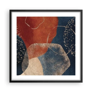 Poster în ramă neagră - Ușurința de a fi - 50x50 cm