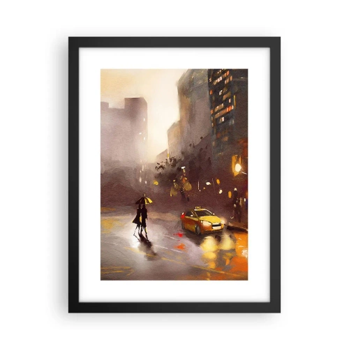 Poster în ramă neagră - În luminile New York-ului - 30x40 cm