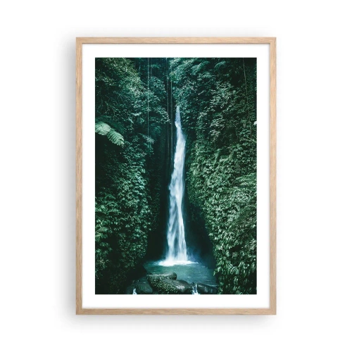 Poster în ramă de stejar deschis - Băi tropicale - 50x70 cm