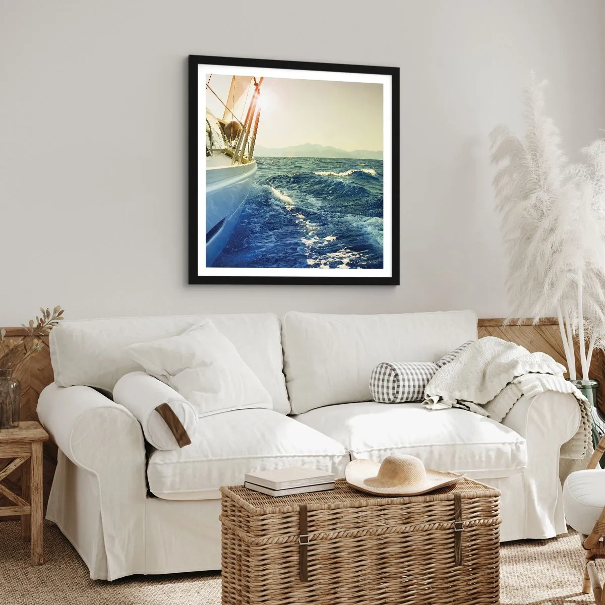 Poster în ramă neagră - După aventură - 60x60 cm