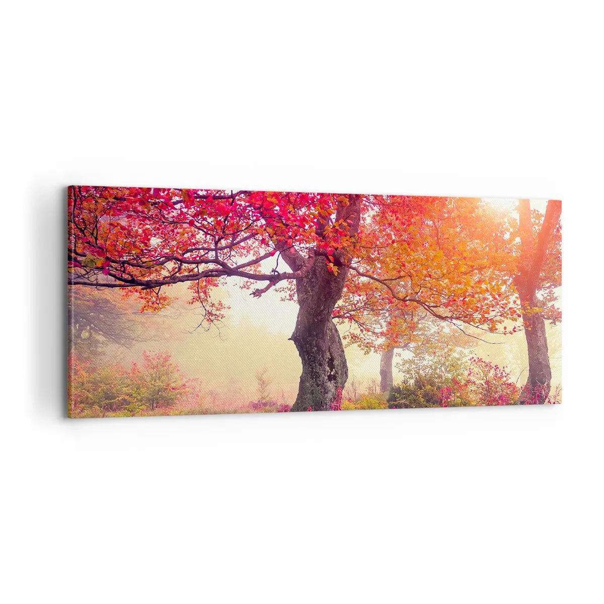 Tablou pe pânză - O frenezie de înflorire - 100x40 cm