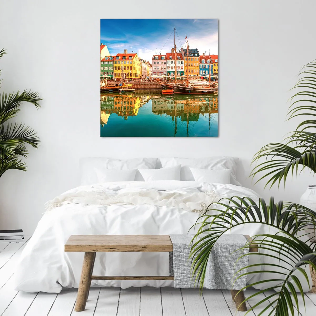 Tablou pe pânză - Spre o apă netedă ca o oglindă - 50x50 cm