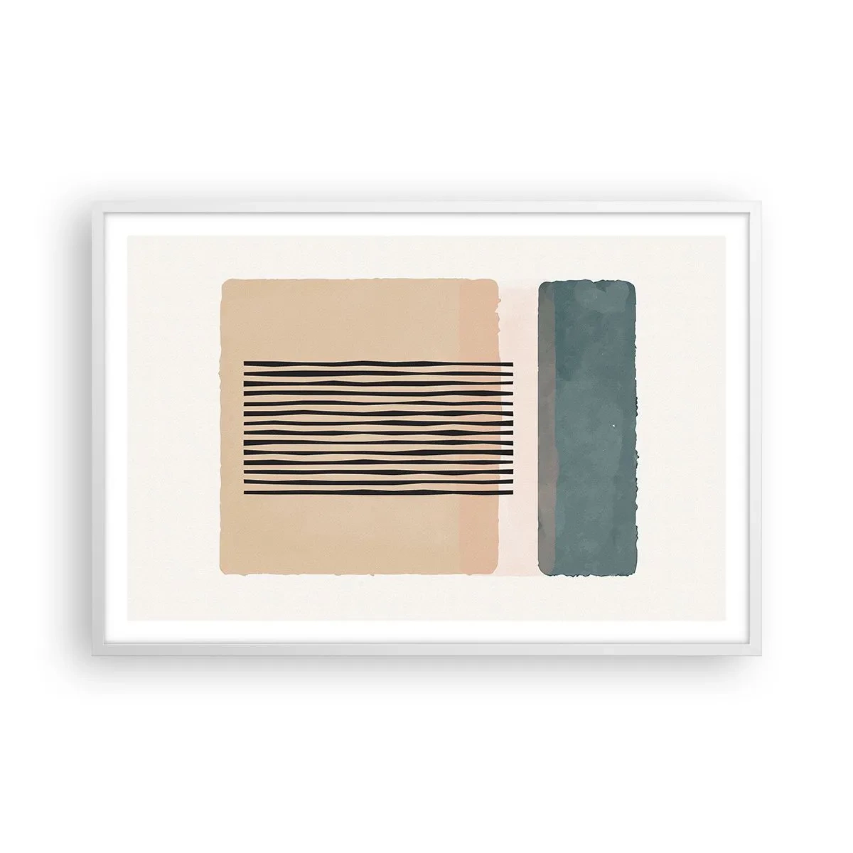 Poster în ramă albă - Totul este în regulă - 91x61 cm