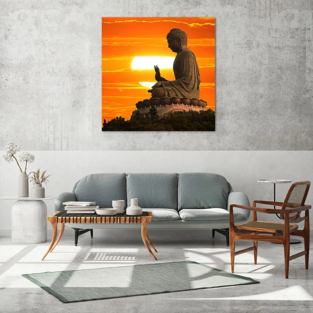 Tablou pe sticlă - Fără frică de lume - 30x30 cm