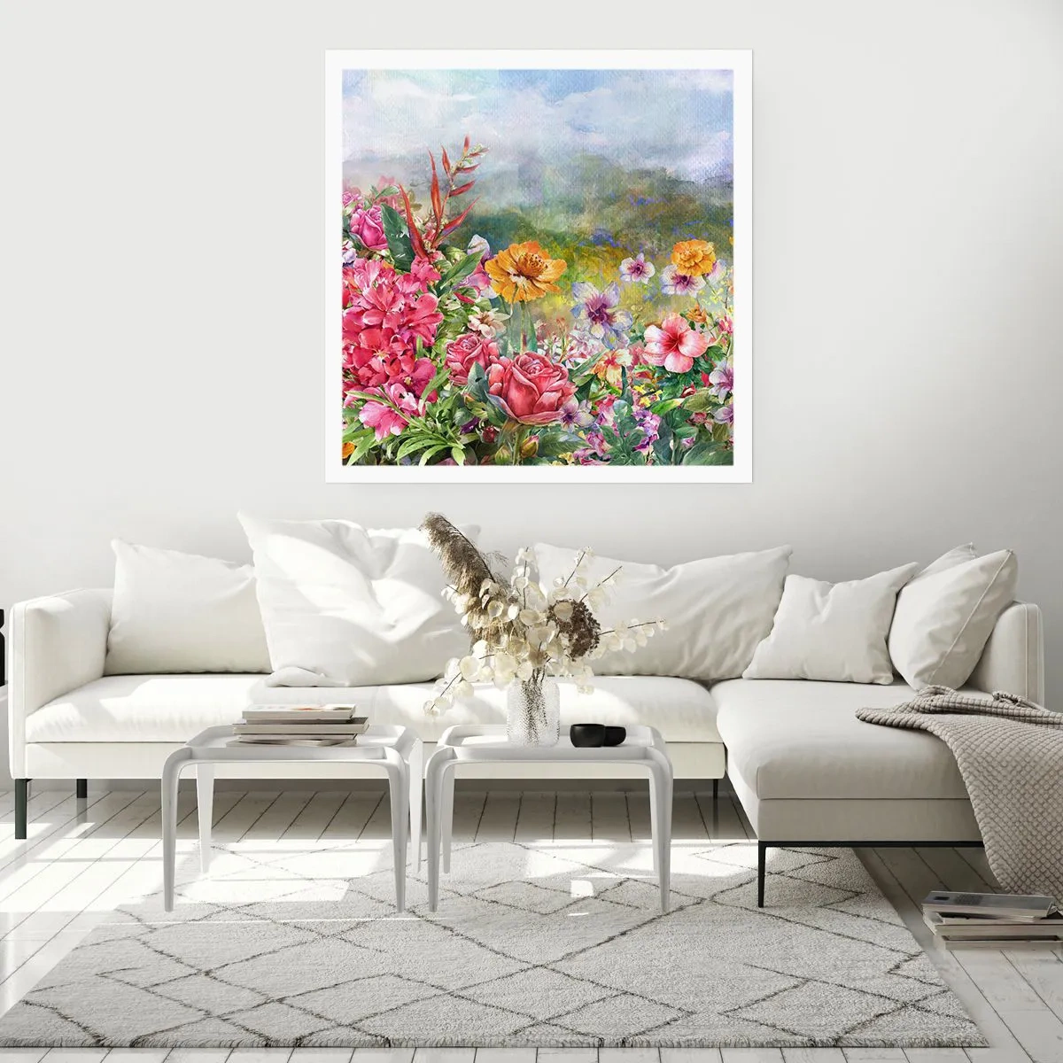 Poster - O grădină înnebunită - 50x50 cm