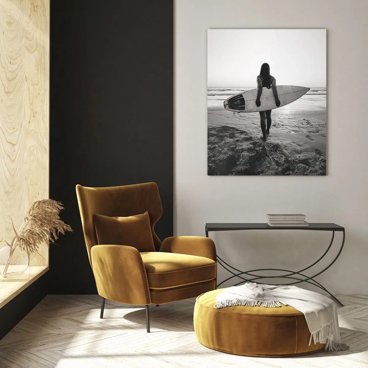 Tablou pe sticlă - Fiica valului mării - 50x70 cm