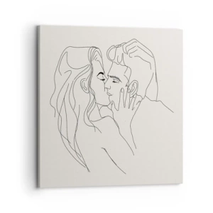 Tablou pe pânză - Încurcați în sentimente - 70x70 cm