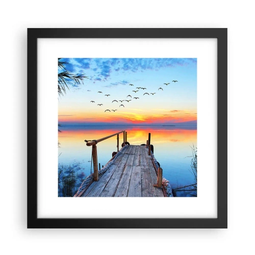 Poster în ramă neagră - E timpul să ne întoarcem... - 30x30 cm