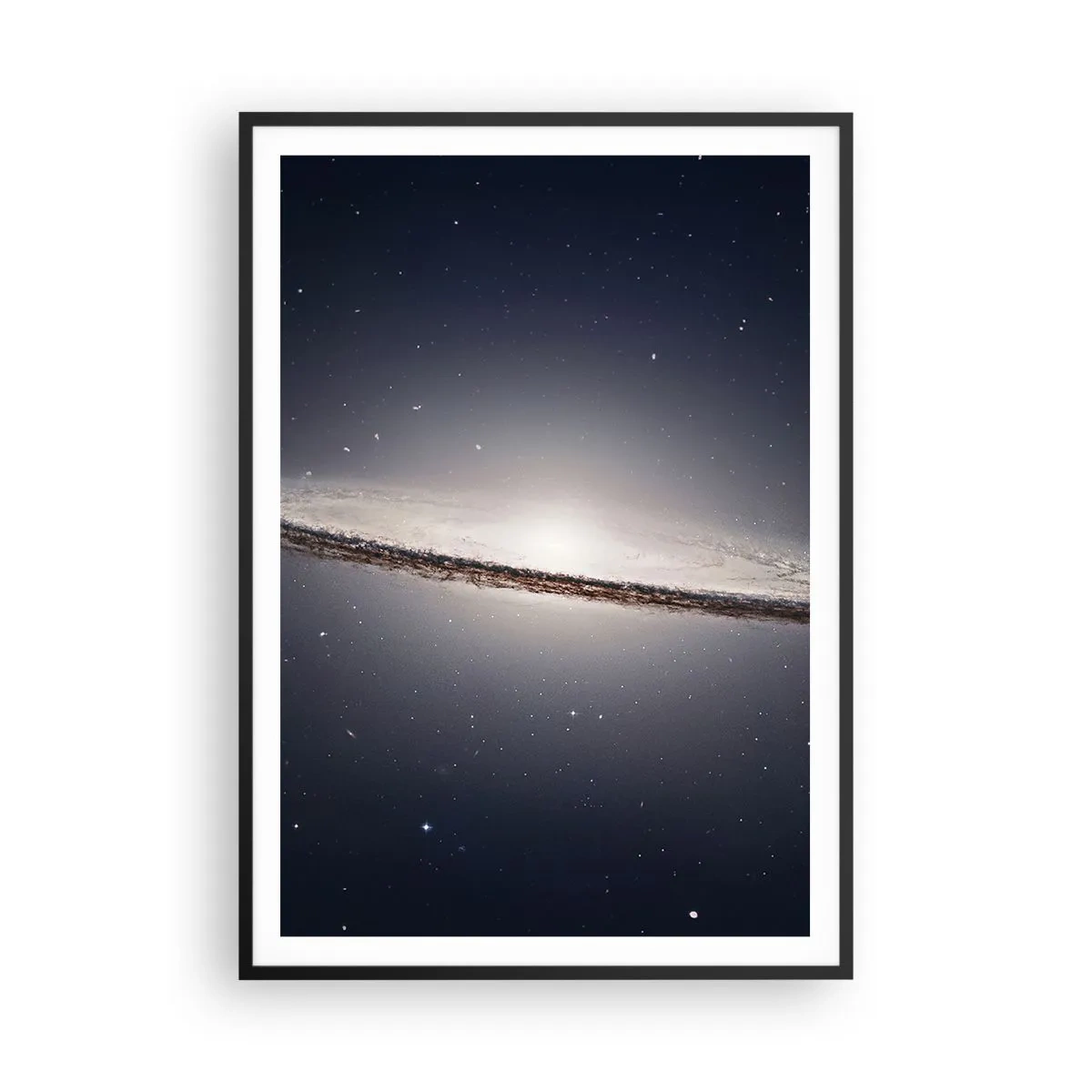 Poster în ramă neagră - Cu mult timp în urmă, într-o galaxie foarte, foarte îndepărtată... - 70x100 cm