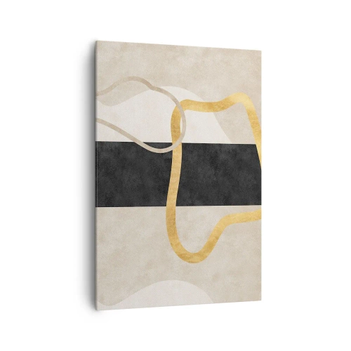 Tablou pe pânză - Forme înbuclite - 70x100 cm