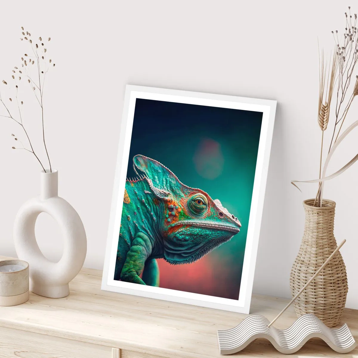 Poster în ramă albă - Mă poți vedea? Nu e bine... - 30x40 cm