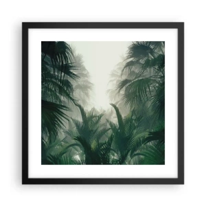 Poster în ramă neagră - Mister tropical - 40x40 cm