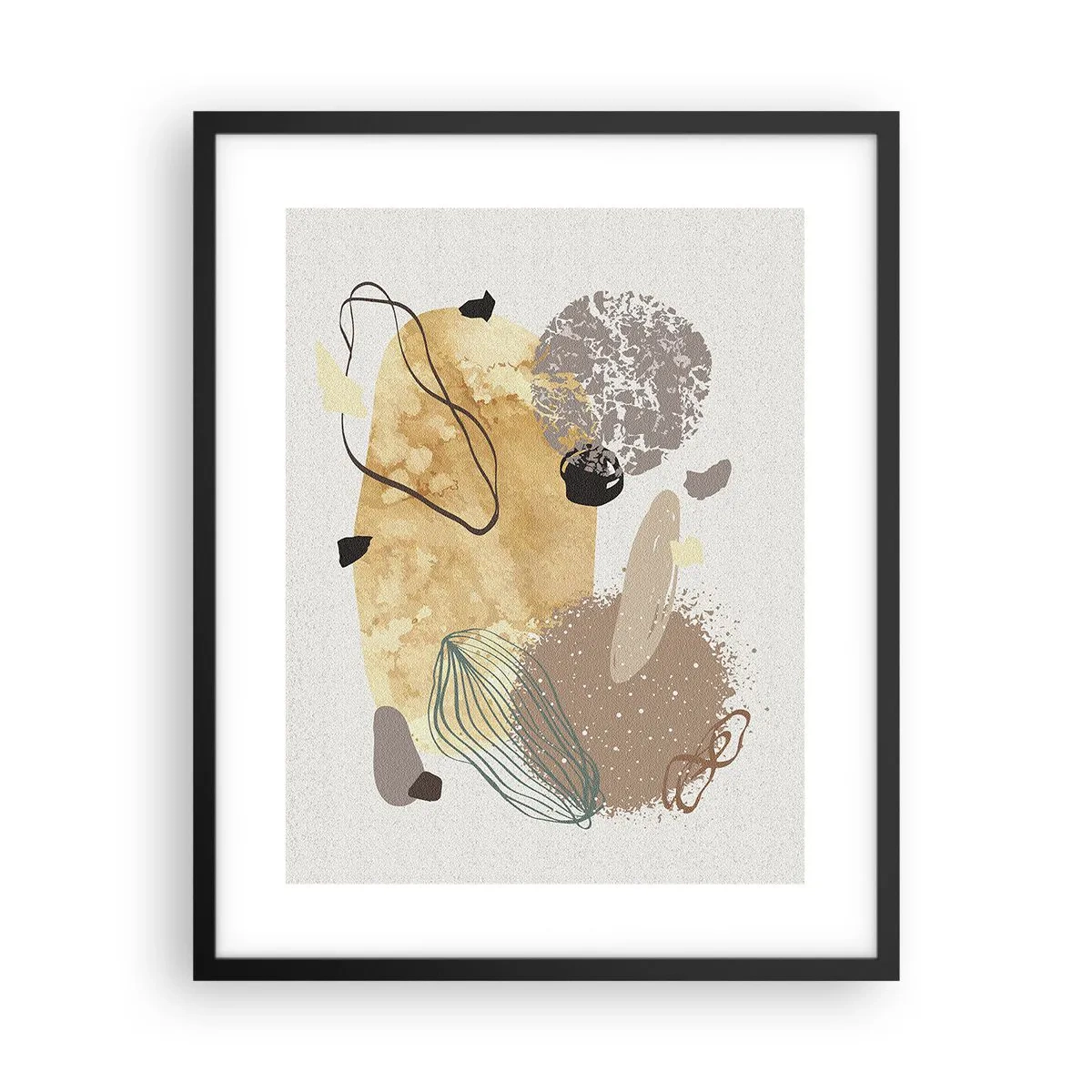 Poster în ramă neagră - Fluiditatea aplicată - 40x50 cm