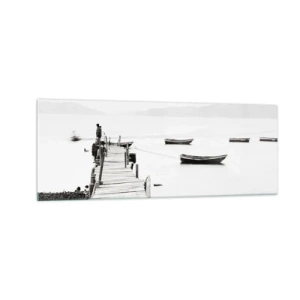 Tablou pe sticlă - Peste apă liniștită și limpede - 140x50 cm