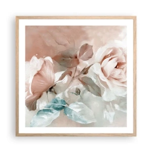 Poster în ramă de stejar deschis - Spiritul romantismului - 60x60 cm
