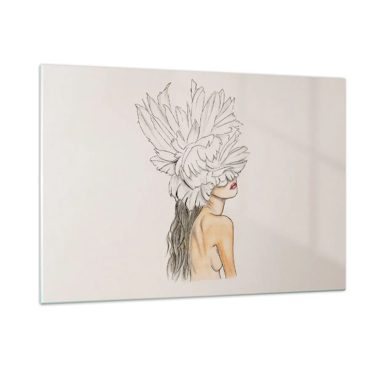 Tablou pe sticlă - Frumusețe încoronată - 120x80 cm