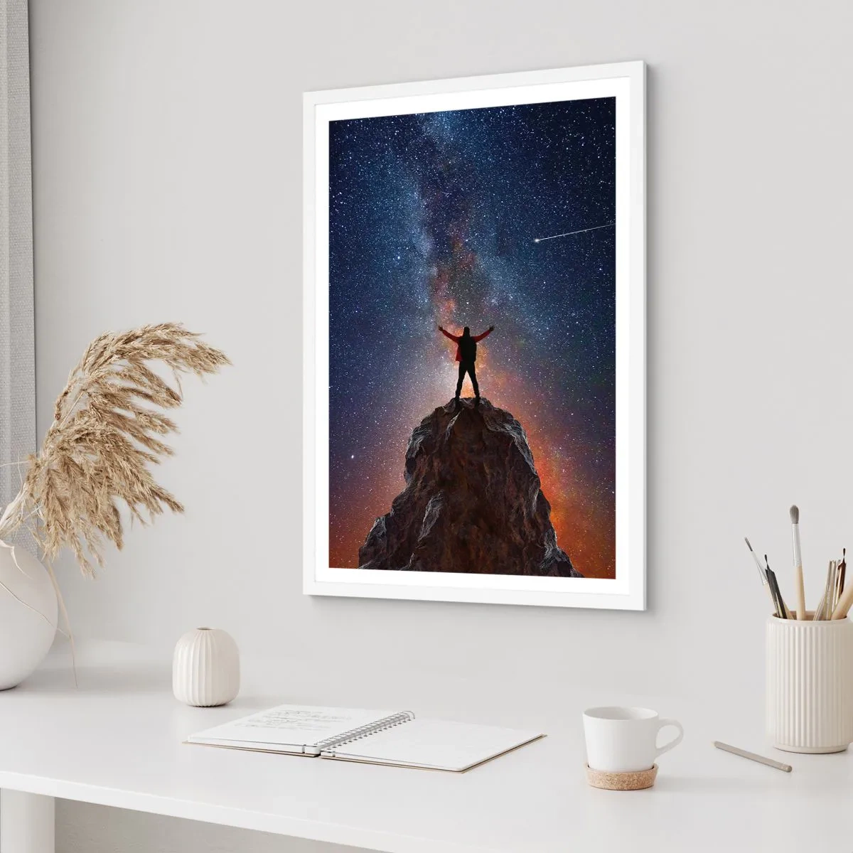 Poster în ramă albă - Puterea este cu mine! - 30x40 cm