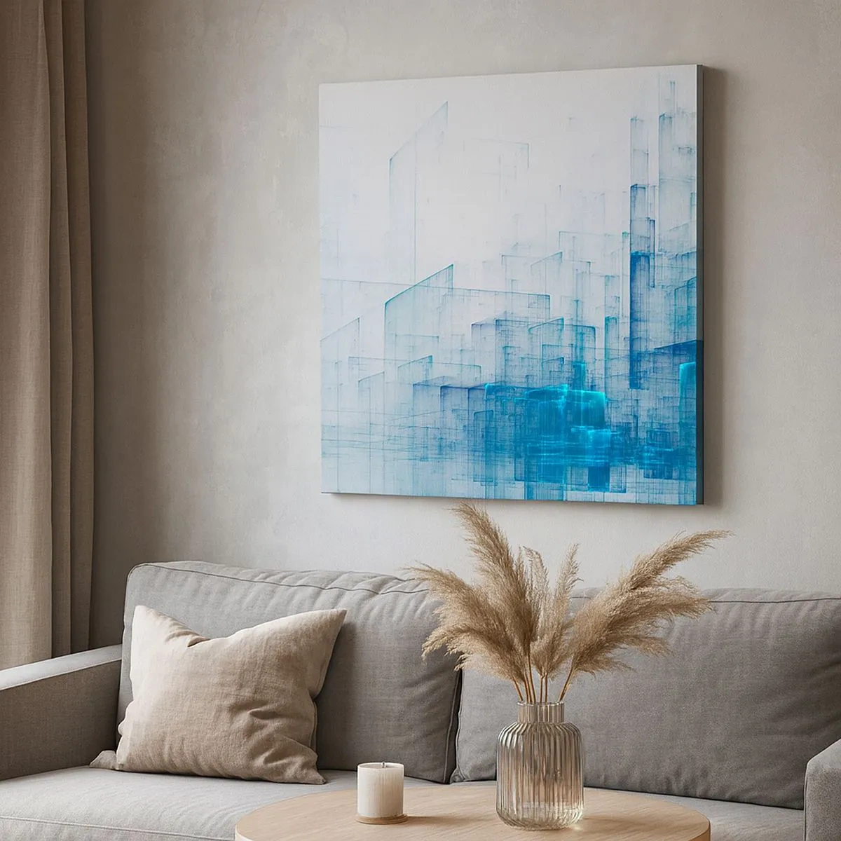 Tablou pe pânză - Cum a apărut spațiul - 30x30 cm