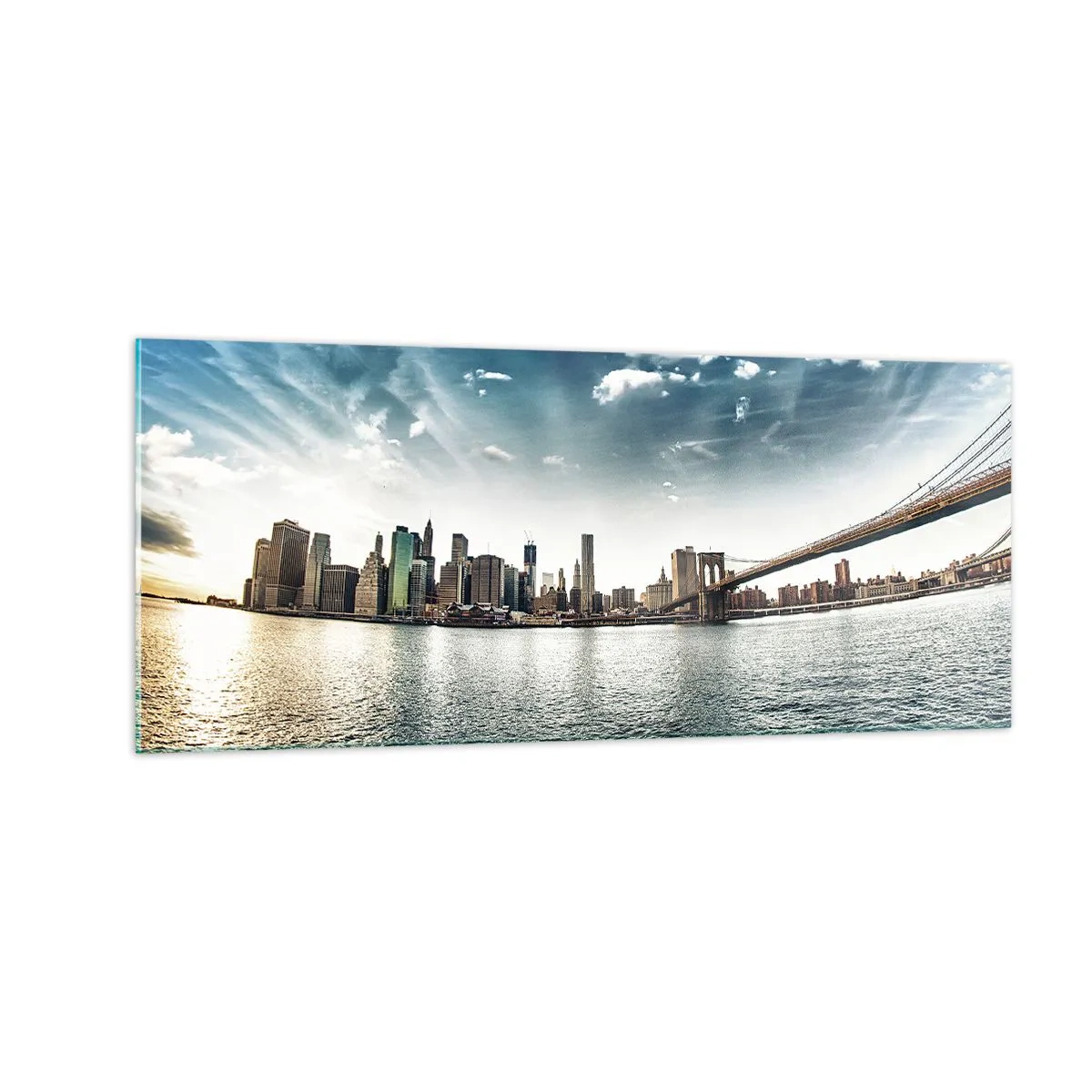 Tablou pe sticlă - Insula de sticlă - 100x40 cm