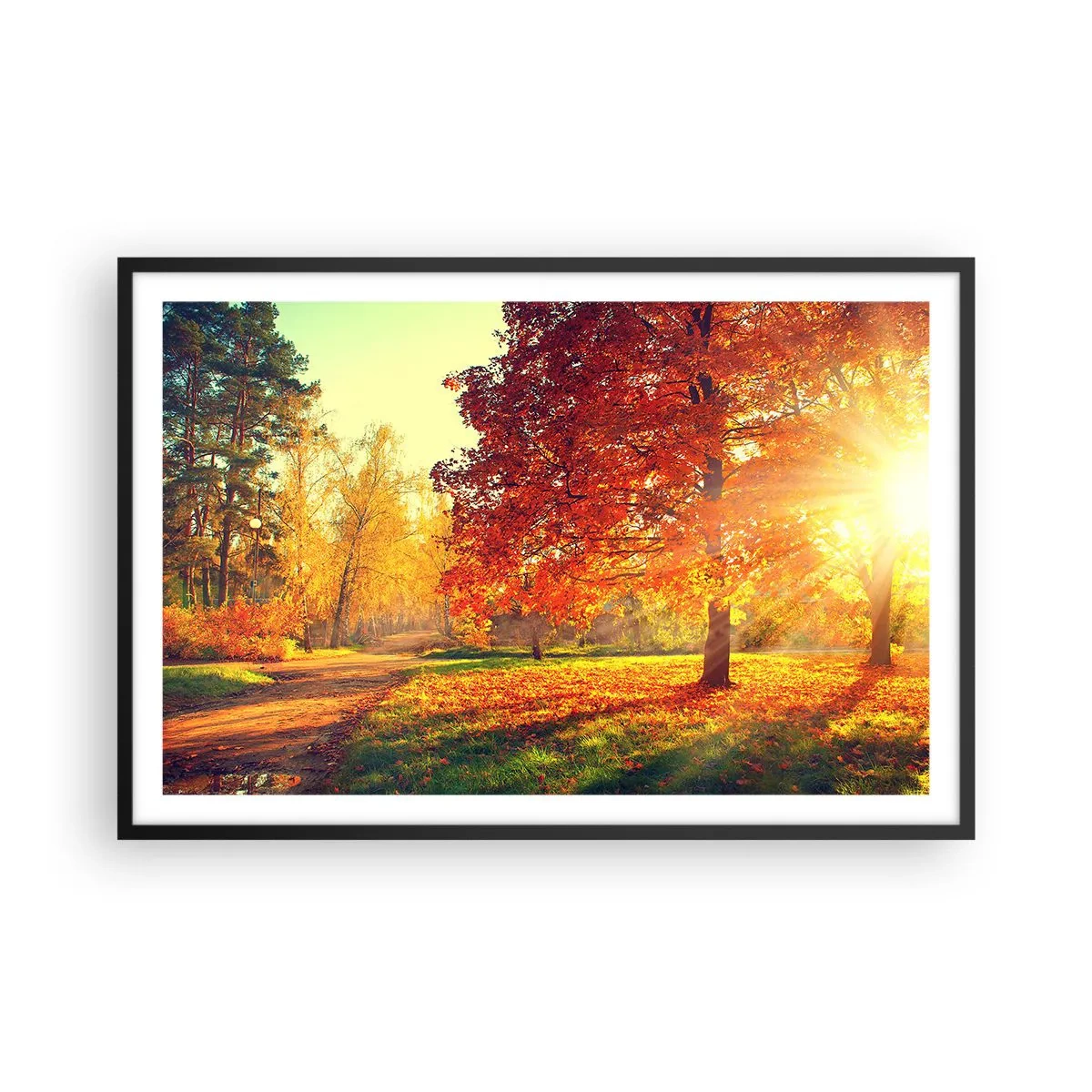 Poster în ramă neagră - Roșcatul este frumos - 91x61 cm