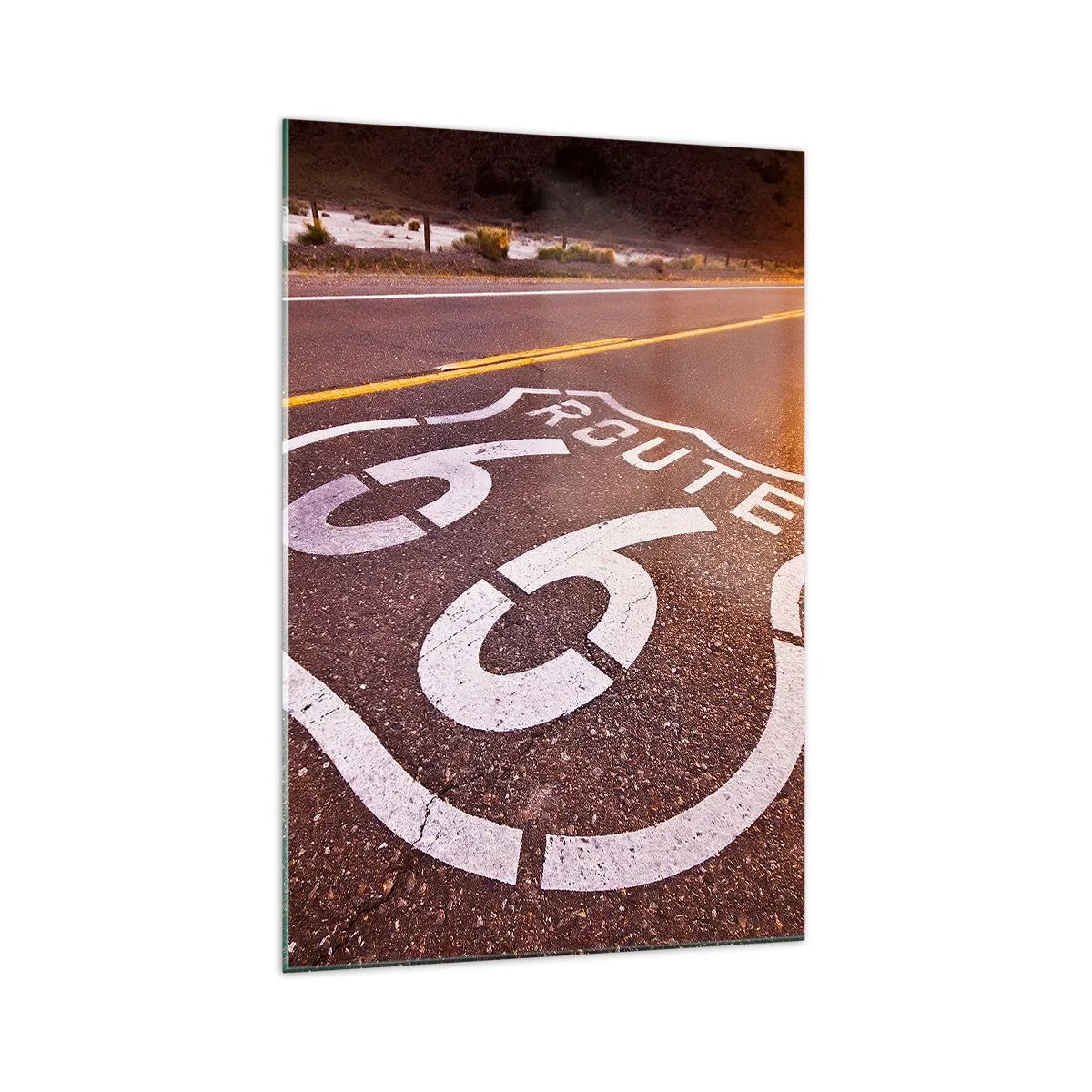 Tablou pe sticlă - Celebrul Route 66 - 70x100 cm
