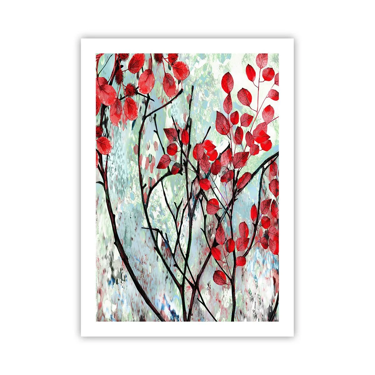 Poster - Arbore în stacojiu - 50x70 cm