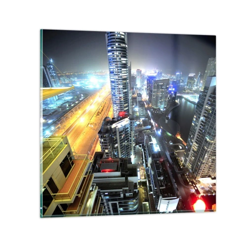 Tablou pe sticlă - Un miracol în deșert - 60x60 cm