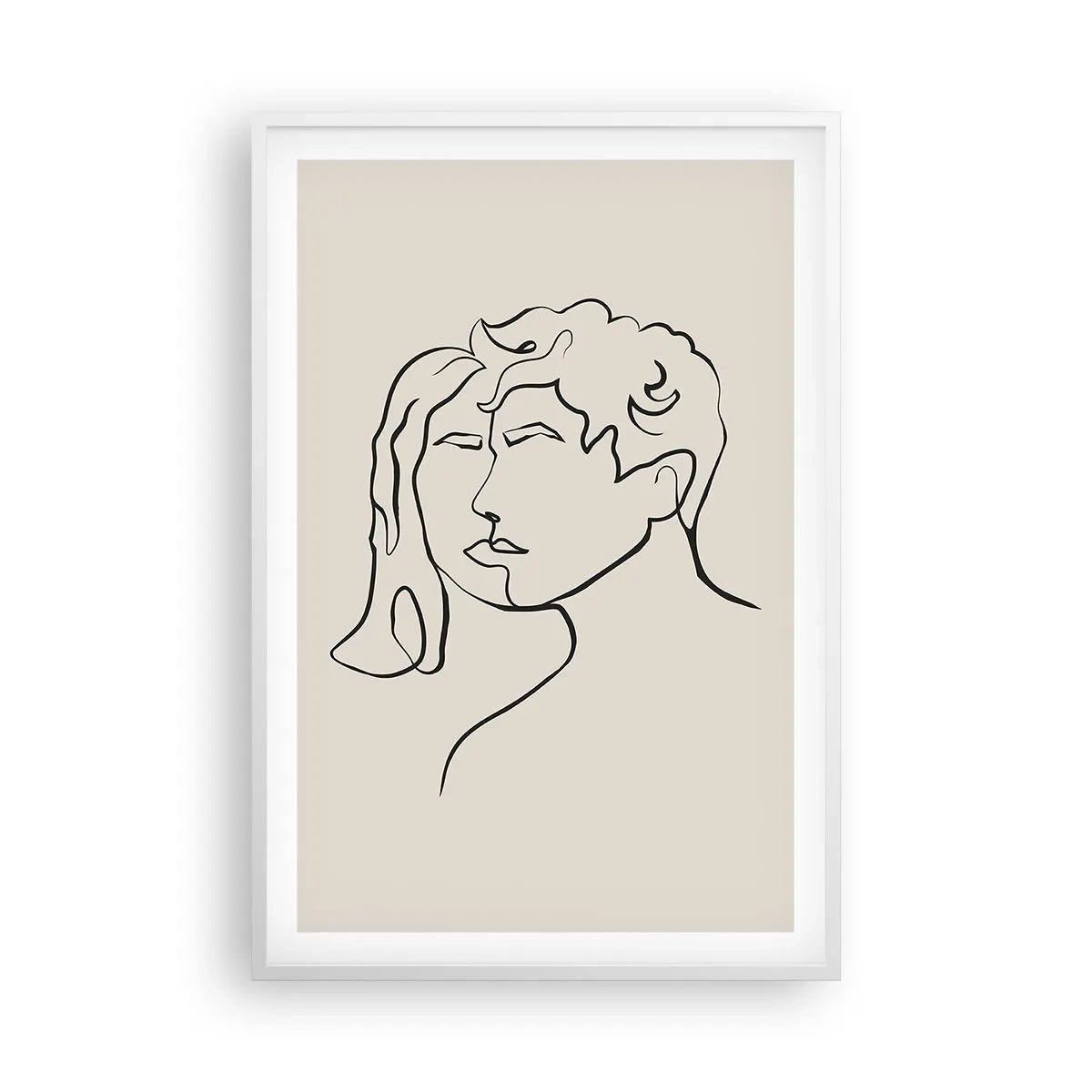 Poster în ramă albă - Și unitatea s-a făcut - 61x91 cm