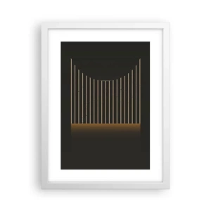 Poster în ramă albă - Explorați întunericul - 30x40 cm