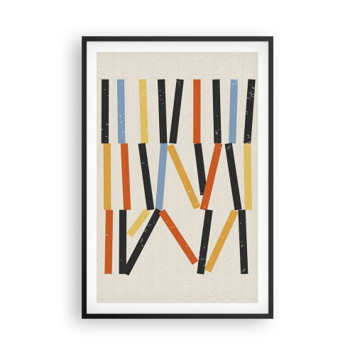 Poster în ramă neagră - Compoziție la nivel - 61x91 cm
