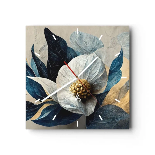 Ceas de perete - Ceas pe sticlă - Are o inimă de aur - 30x30 cm