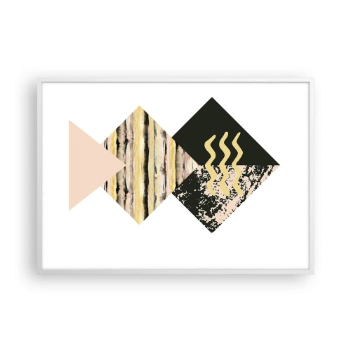 Poster în ramă albă - Aparent simplu - 100x70 cm