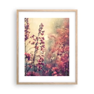 Poster în ramă de stejar deschis - Grădina secretă - 40x50 cm