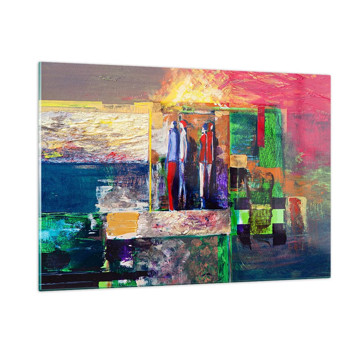 Tablou pe sticlă - Relații și emoții - 120x80 cm