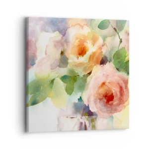 Tablou pe pânză - Delicat ca o acuarelă - 30x30 cm