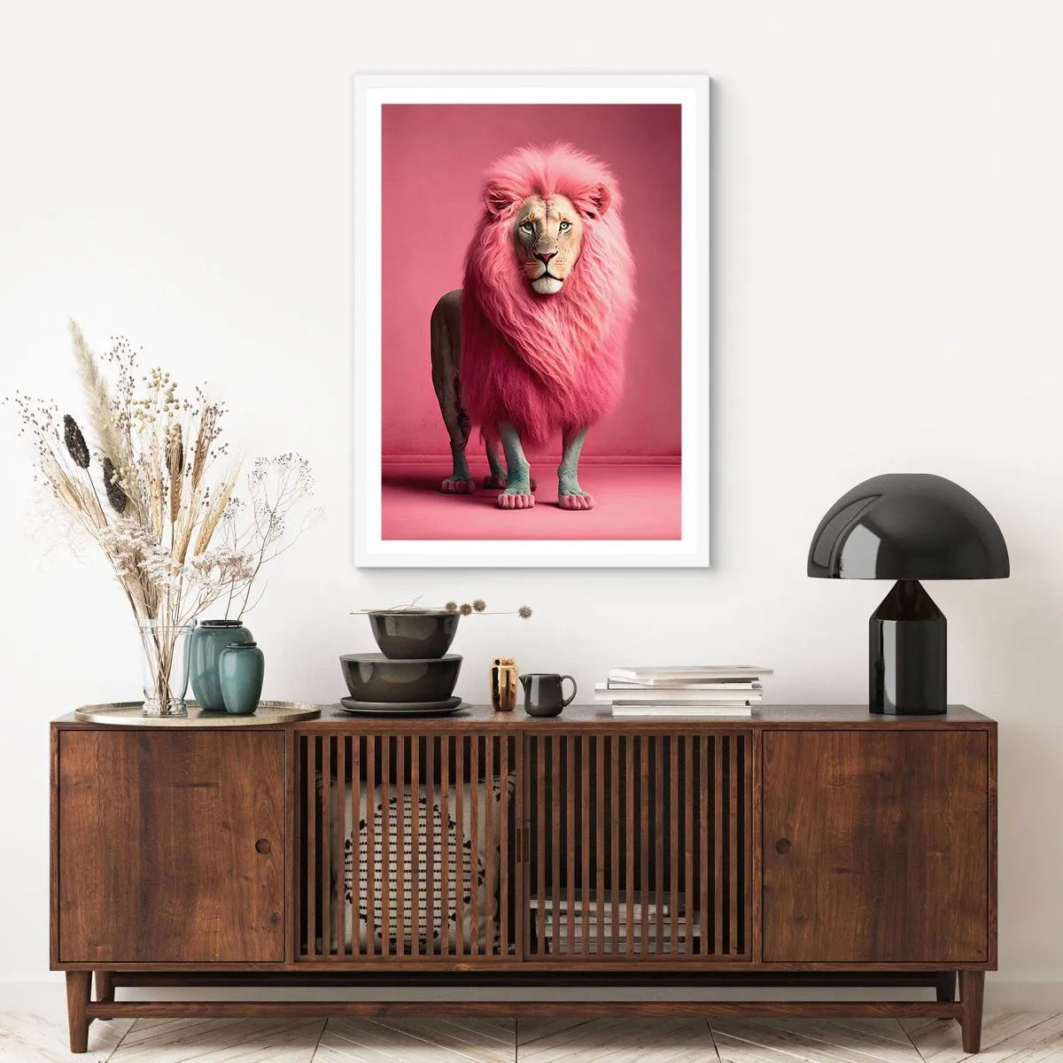 Poster în ramă albă - Și nu-ți mai este frică - 30x40 cm