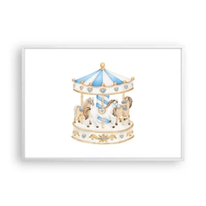 Poster în ramă albă - Copilărie dulce - 100x70 cm