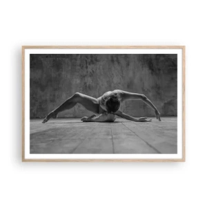 Poster în ramă de stejar deschis - Simetria găsită - 100x70 cm