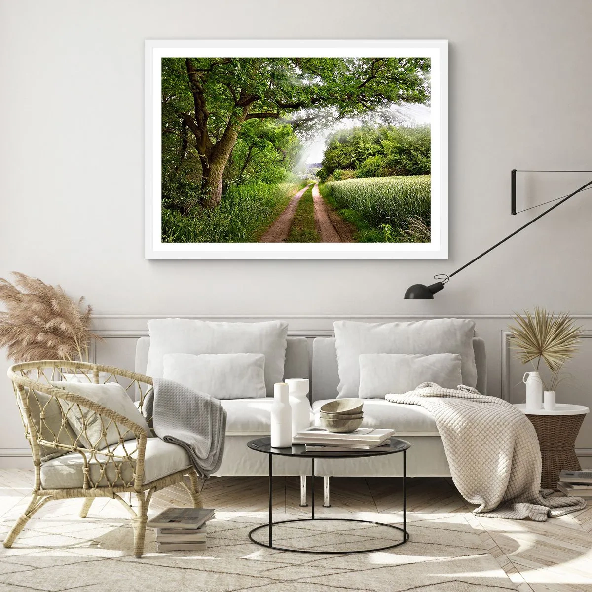 Poster în ramă albă - Et in Arcadia ego - 70x50 cm