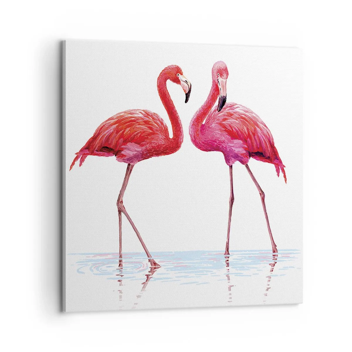 Tablou pe pânză - Pink randez-vous - 60x60 cm